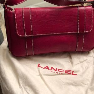 Lancel Paris leather shoulder bag